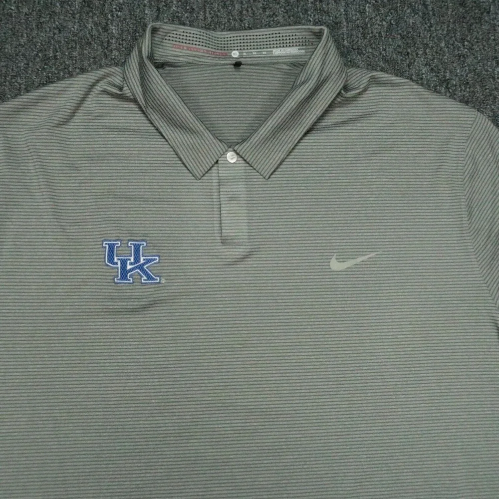 Kentucky Wildcats Shirt Men Extra Large Gray Nike Tiger Woods TW Modern Jacquard - Picture 2 of 10